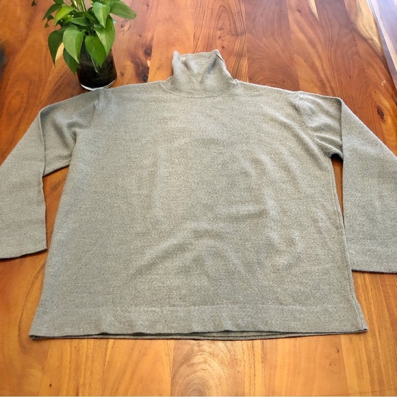Springfield Marino Wool Oversized Minimalist Gray Turtleneck Jumper Sweater. XXL - Picture 6 of 14
